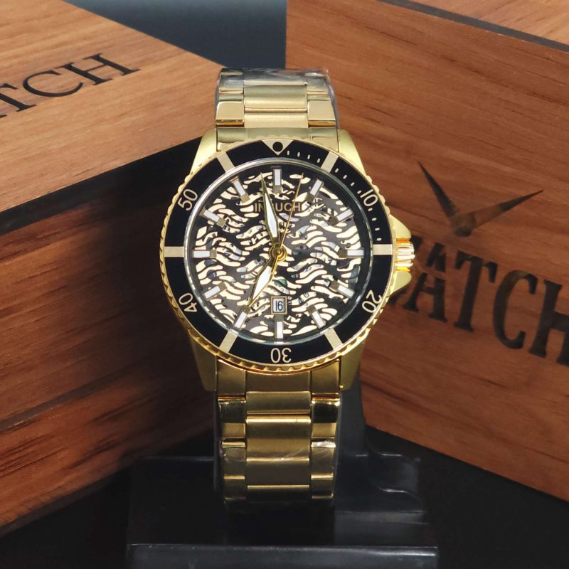 ساعت مچی اسپرت، مناسب آقایان و بانوان، برند Insach، مدل INS-327، کوارتز، صفحه طرح دار، تاریخ دار، بند استیل لوکس