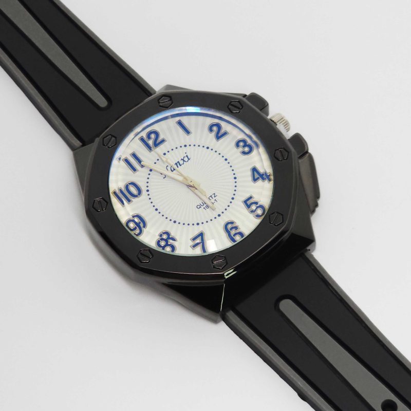 ساعت مچی مردانه نانسی Nanxi با بند رابر عقربه شبنما کد 3