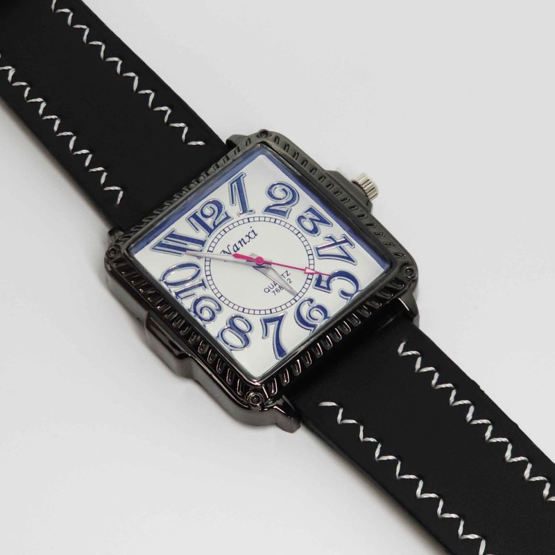 ساعت مچی مردانه نانسی Nanxi با بند چرمی و عقربه شبنما کد 5