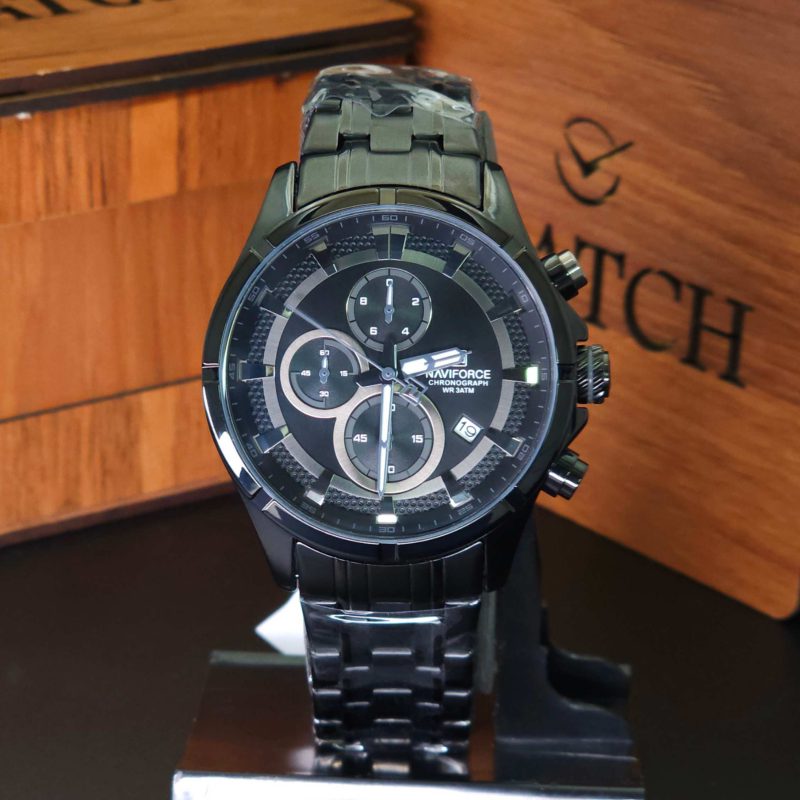 ساعت مچی مردانه نیوی فورس Naviforce NF8046 تمام استیل و 3 موتور فعال کرنوگراف