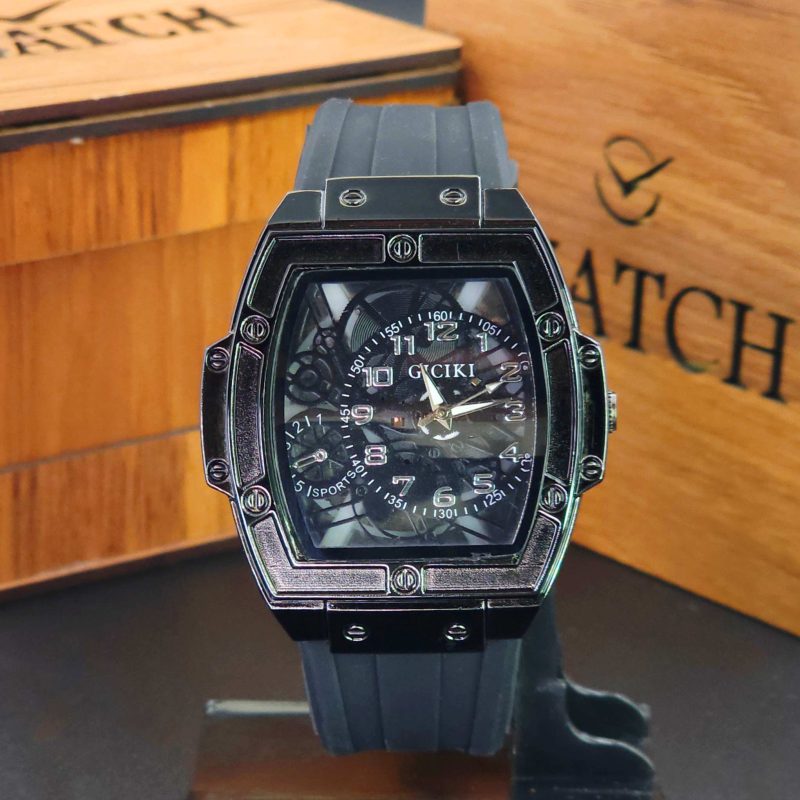 ساعت مچی مردانه جیسیکی 3 موتوره با عقربه شب‌نما