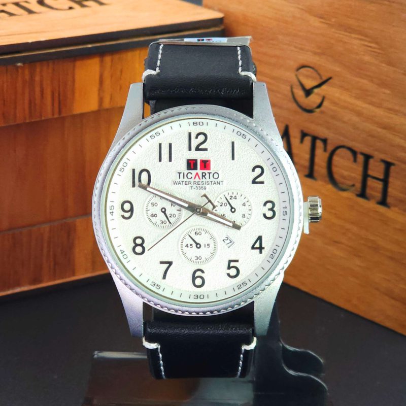ساعت مچی مردانه تیکارتو مدل MT3359G سه موتوره کد 1