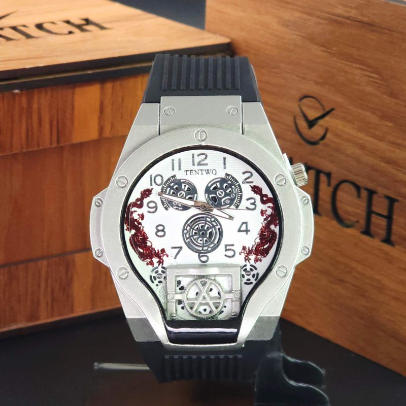 ساعت مچی مردانه تنتو مدل 2157 سه موتوره با عقربه شب‌نما