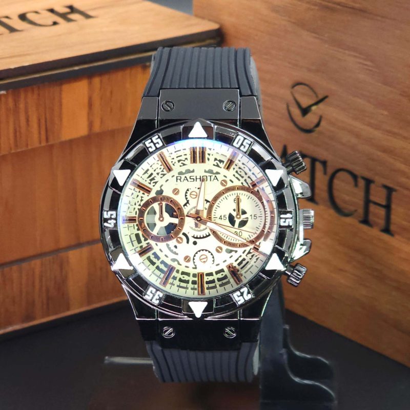 ساعت مچی مردانه راشوتا 3 موتوره با عقربه شبنما کد 2