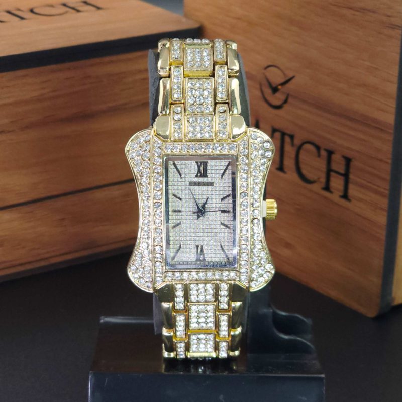 ساعت مچی مردانه و زنانه گریلی فول نگین Grealy با موتور کوارتز