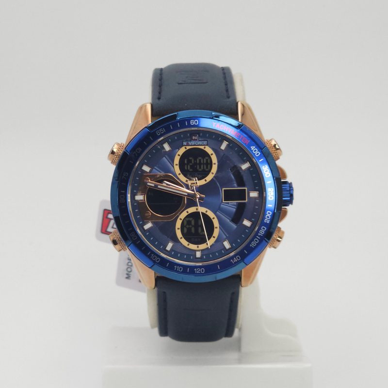 ساعت مچی مردانه نیوی فورس Naviforce 9197 دو زمانه و دو موتور کوارتز ژاپن