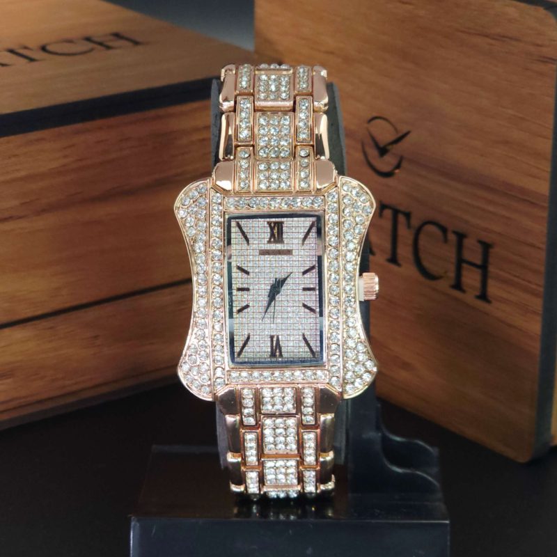 ساعت مچی مردانه و زنانه گریلی فول نگین Grealy با موتور کوارتز